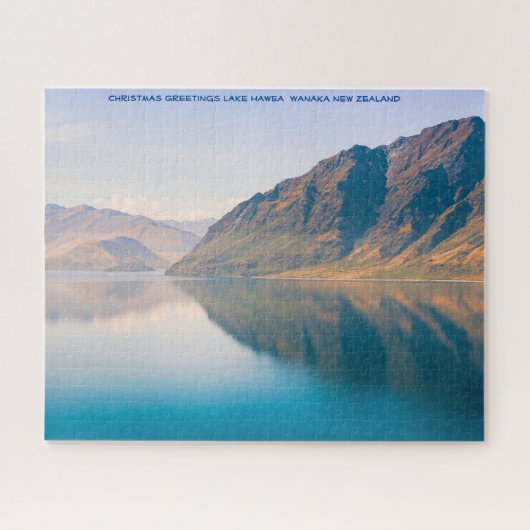 Kerstgroeten Lake Hawea Wanaka Legpuzzel (Horizontaal)