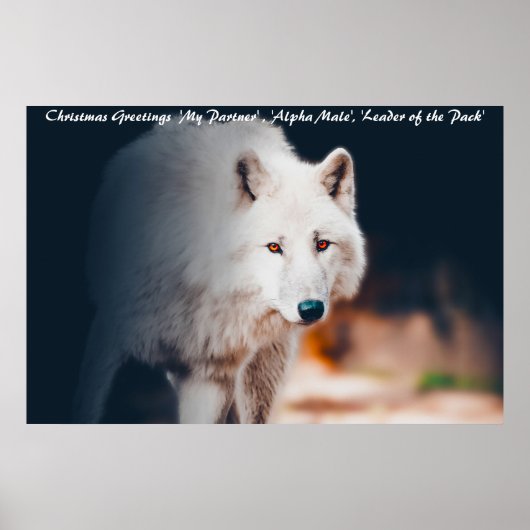 Kerstgroeten Leider van de Roedel Poster (Voorkant)