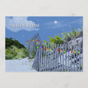kerstgroeten met Beach Fence en Dunes Kaart
