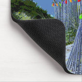 kerstgroeten met Beach Fence en Dunes Muismat (Hoek)