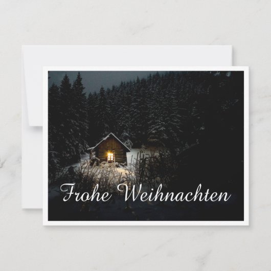 Kerstgroeten met Heksenhuis (Voorkant)
