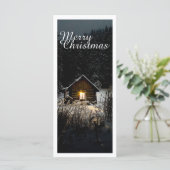 Kerstgroeten met Heksenhuis (Staand voorkant)