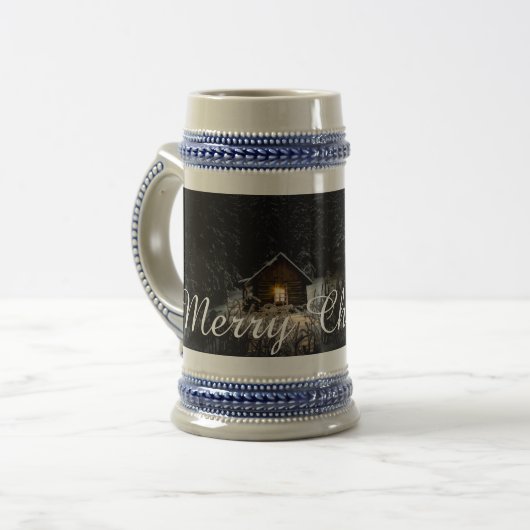Kerstgroeten met Heksenhuis Bierpul (Voorkant links)