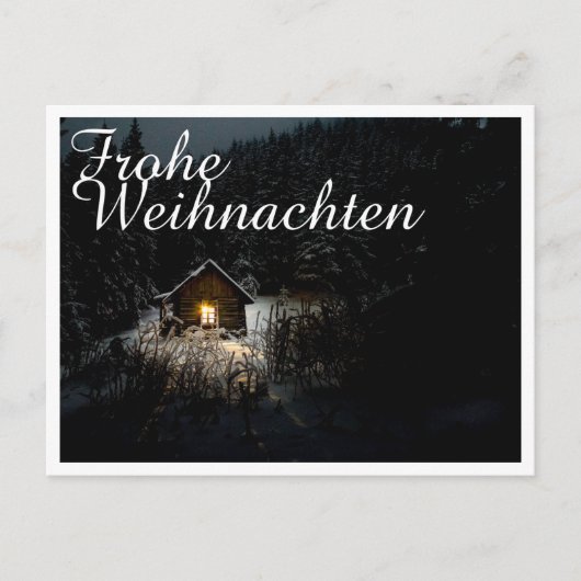 Kerstgroeten met Heksenhuis Briefkaart (Voorkant)