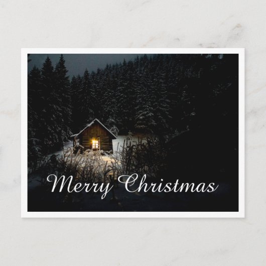 Kerstgroeten met Heksenhuis Briefkaart (Voorkant)