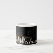 Kerstgroeten met Heksenhuis Espresso Kop (Voorkant)