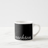 Kerstgroeten met Heksenhuis Espresso Kop (Rechts)