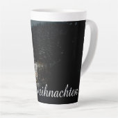 Kerstgroeten met Heksenhuis Latte Mok (Rechterhoek)