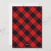 Kerstgroeten met ruitpatroon | 3 foto | Rode colla Feestdagenkaart (Achterkant)