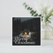 Kerstgroeten met Witch House (Staand voorkant)