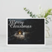 Kerstgroeten met Witch House (Staand voorkant)