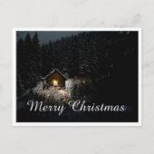 Kerstgroeten met Witch House Briefkaart (Voorkant)