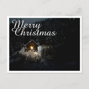 Kerstgroeten met Witch House Briefkaart