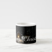 Kerstgroeten met Witch House Espresso Kop (Voorkant)