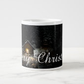 Kerstgroeten met Witch House Grote Koffiekop (Voorkant)