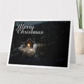 Kerstgroeten met Witch House Kaart (Voorkant)