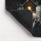 Kerstgroeten met Witch House Muismat (Hoek)