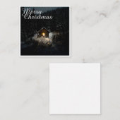 Kerstgroeten met Witch House Notitiekaartje (Voorkant / Achterkant)