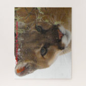 Kerstgroeten Mijn Hunter Gatherer Jigzaag Puzz Legpuzzel (Verticaal)