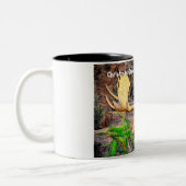 Kerstgroeten, mijn Hunter Gatherer Tweekleurige Koffiemok (Links)