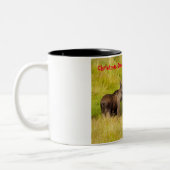 Kerstgroeten, mijn Hunter Gatherer Tweekleurige Koffiemok (Links)