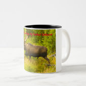 Kerstgroeten, mijn Hunter Gatherer Tweekleurige Koffiemok (Voorkant rechts)