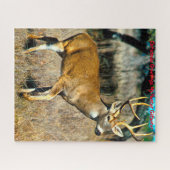 Kerstgroeten, mijn jager Gatherer Legpuzzel (Horizontaal)