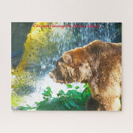 Kerstgroeten, mijn jager Gatherer Legpuzzel (Horizontaal)