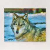 Kerstgroeten, mijn jager Gatherer Legpuzzel (Horizontaal)