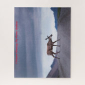 Kerstgroeten, mijn jager Gatherer Legpuzzel (Verticaal)