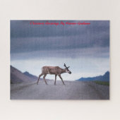 Kerstgroeten, mijn jager Gatherer Legpuzzel (Horizontaal)