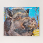 Kerstgroeten, mijn jager Gatherer Legpuzzel (Horizontaal)