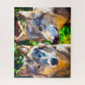 Kerstgroeten, mijn jager Gatherer Legpuzzel (Verticaal)