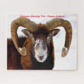 Kerstgroeten, mijn jager Gatherer Legpuzzel (Horizontaal)