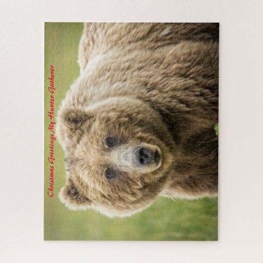 Kerstgroeten, mijn jager Gatherer Legpuzzel (Verticaal)