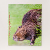 Kerstgroeten, mijn jager Gatherer Legpuzzel (Verticaal)