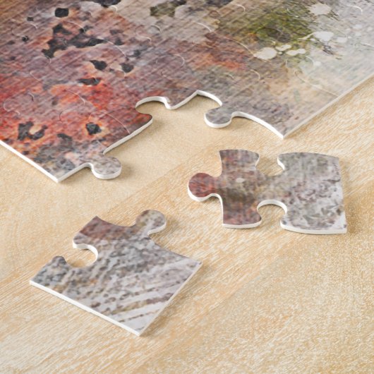 Kerstgroeten, mijn jager Gatherer Legpuzzel (Zijkant)