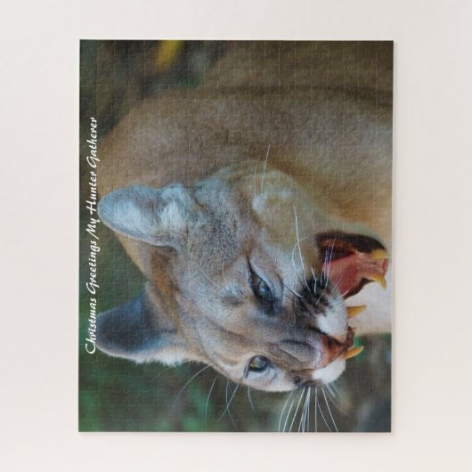 Kerstgroeten, mijn jager Gatherer Legpuzzel (Verticaal)