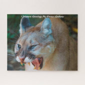 Kerstgroeten, mijn jager Gatherer Legpuzzel (Horizontaal)