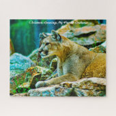 Kerstgroeten, mijn jager Gatherer Legpuzzel (Horizontaal)