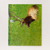 Kerstgroeten, mijn jager Gatherer Legpuzzel (Verticaal)