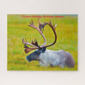 Kerstgroeten, mijn jager Gatherer Legpuzzel (Horizontaal)