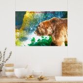 Kerstgroeten, mijn jager Gatherer Poster (Keuken)