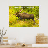 Kerstgroeten, mijn jager Gatherer Poster (Keuken)