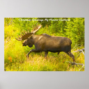 Kerstgroeten, mijn jager Gatherer Poster