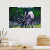 Kerstgroeten, mijn jager Gatherer Poster (Keuken)