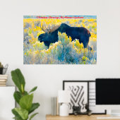 Kerstgroeten, mijn jager Gatherer Poster (Thuiskantoor)