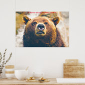 Kerstgroeten, mijn jager Gatherer Poster (Keuken)