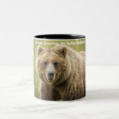 Kerstgroeten, mijn jager Gatherer Tweekleurige Koffiemok (Center)