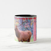 Kerstgroeten, mijn jager Gatherer Tweekleurige Koffiemok (Center)